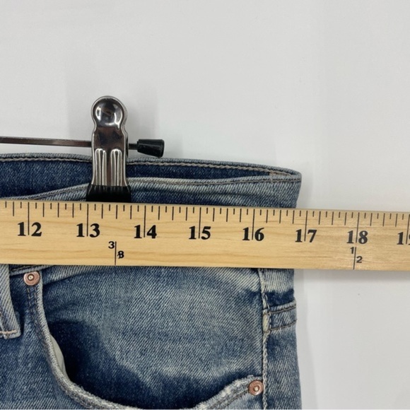 MOTHER The Stunner Ankle Step Fray Jeans Helter Skelter wash Sz‎ 31 - Picture 14 of 15